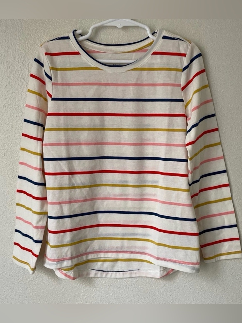 Girls' Old Navey Long Sleeve Striped Tee - Multi Color
